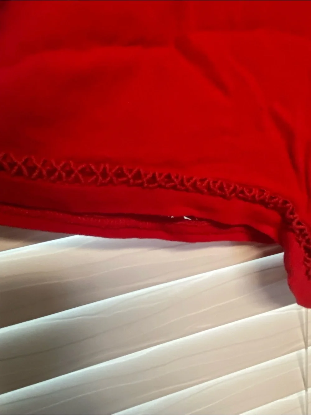 Forever 21 Bright Red Crochet-Trim Crop Top & Shorts Set